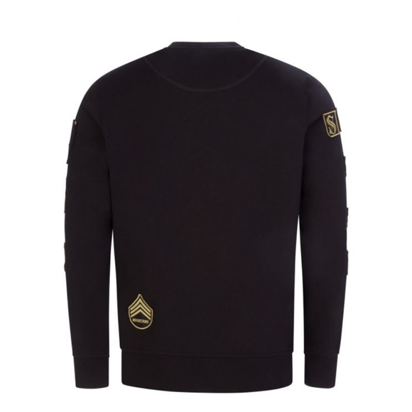 Mooseknuckles Gold Patchwork Crewneck - Picture 4 of 4